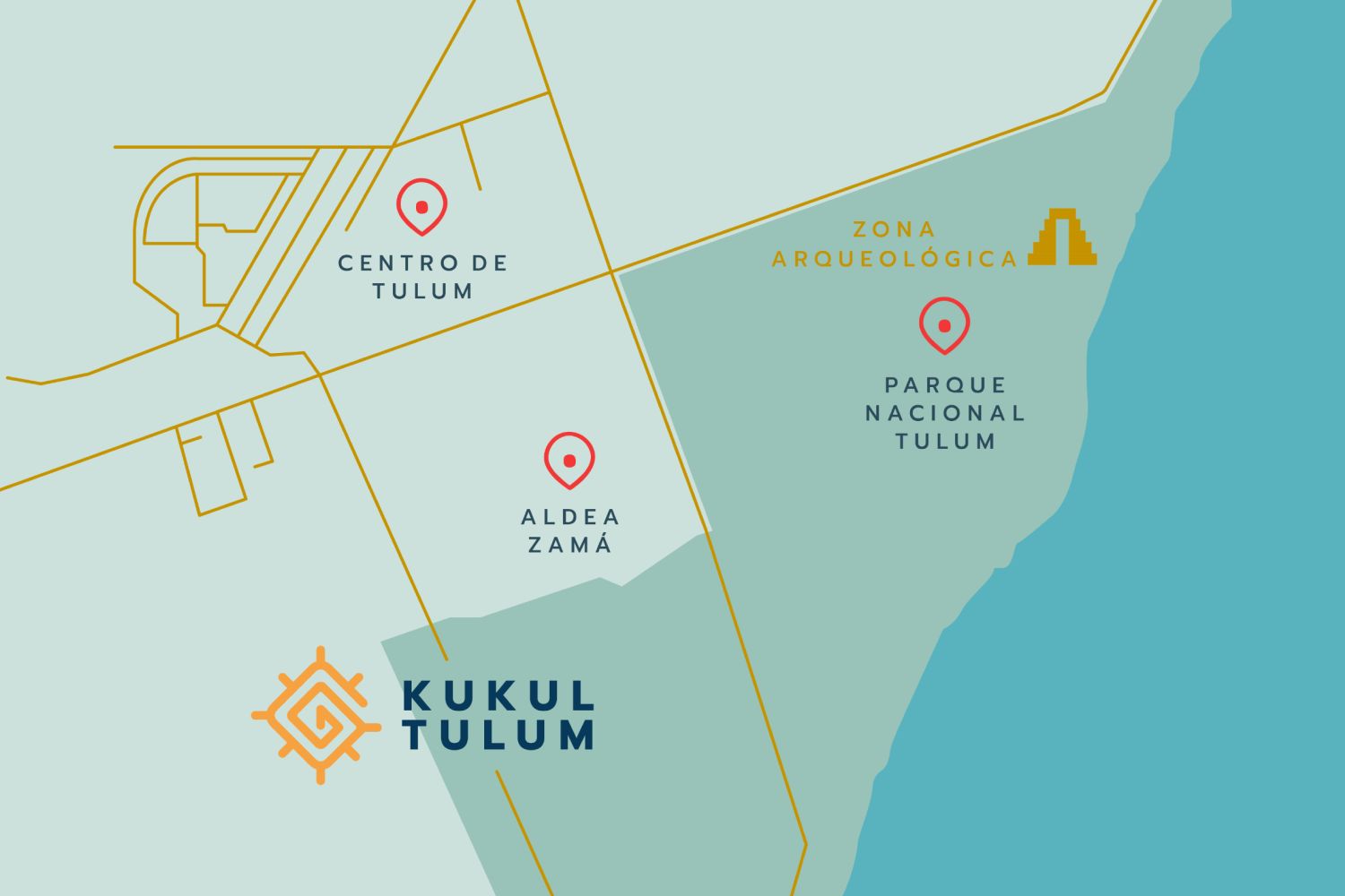 Mapa de ubicación de Kukul